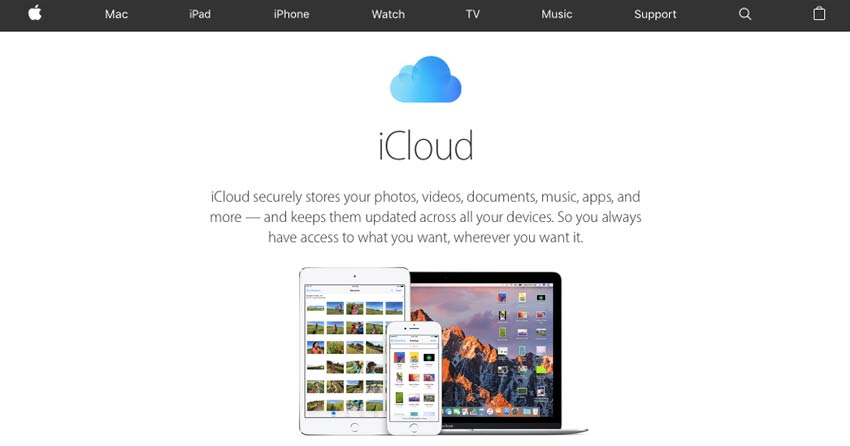 iCloud Cloud Photo Storage