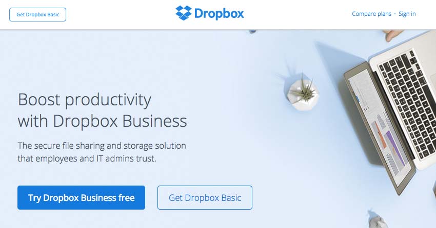 dropbox-website