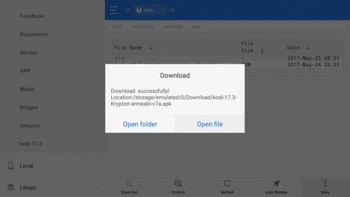how to install kodi 17.3 on firestick with downloader app