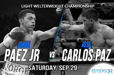 Jorge Paez Jr vs. Jose Carlos Paz Live Streaming