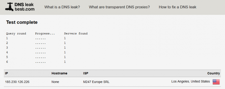 easyvpn dns leak test