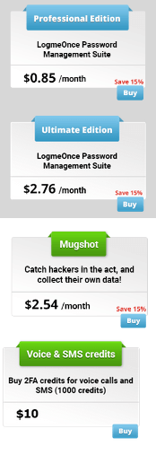 LogmeOnce Pricing