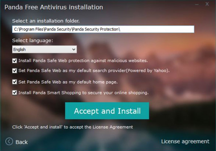 panda free antivirus installation
