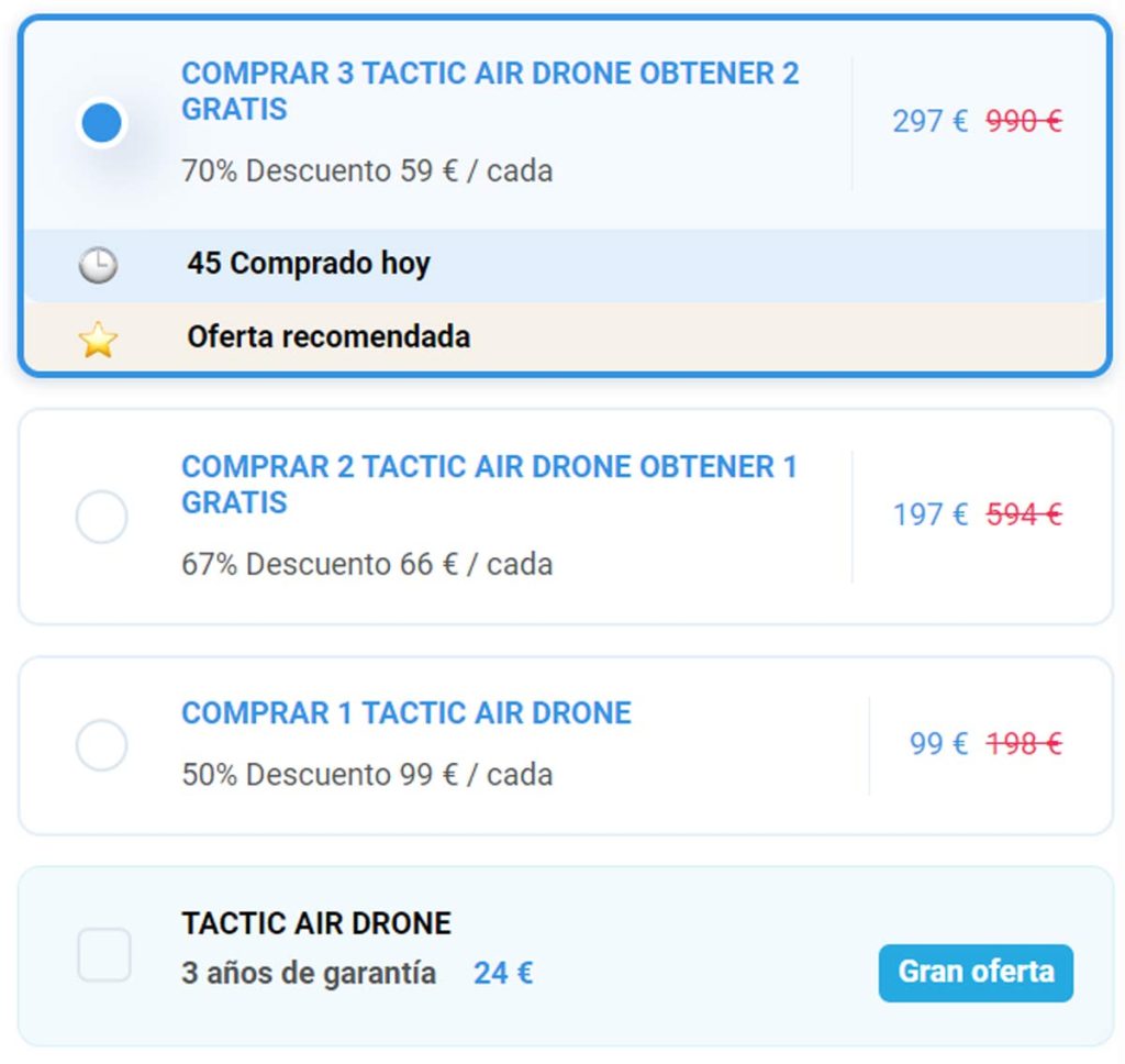 tactic air drone reseña