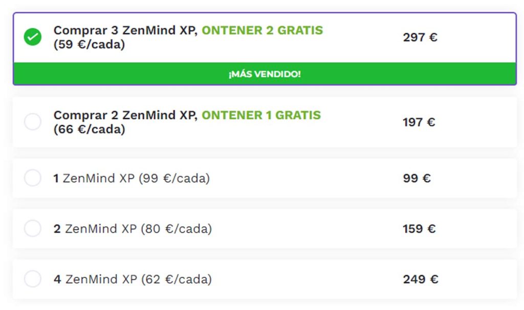 zenmind xp análisis